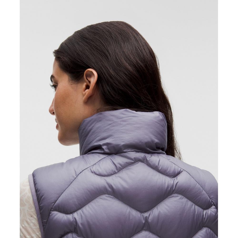 Lululemon Women S Featherweight 900 Down Fill Quilted veSt Grape miSt