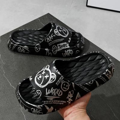 Fashion Men Flip-flops Summer Slippers Printing Sandals Trend Anti Slip Shoes EVA Slippers Fashion Women Massage Beach Footwear Chanclas