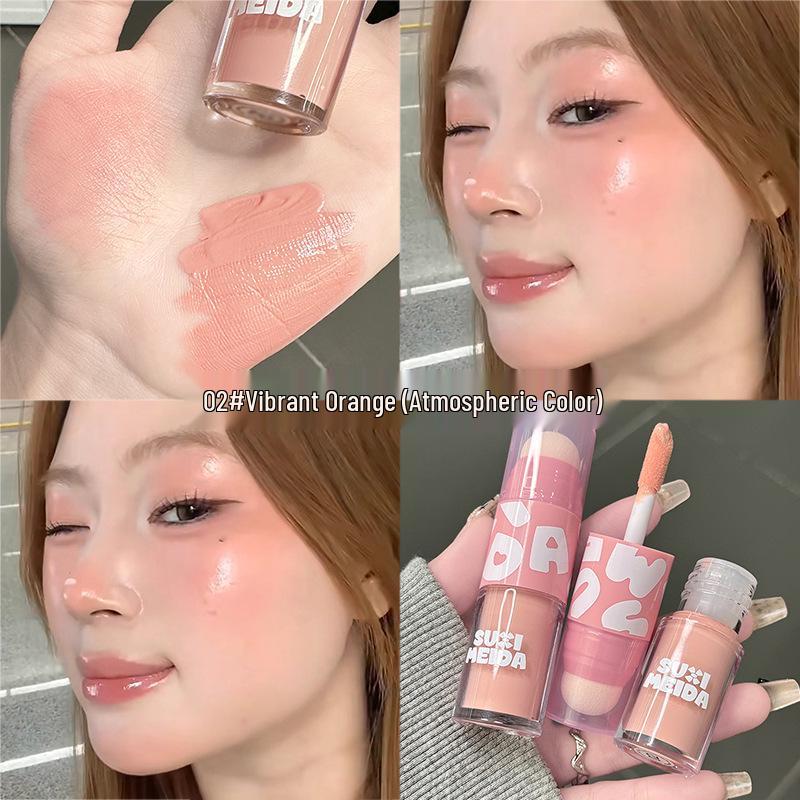 

Watery Glow Fairy Blush: Long-lasting, Waterproof, Natural Contour & Highlight for Students