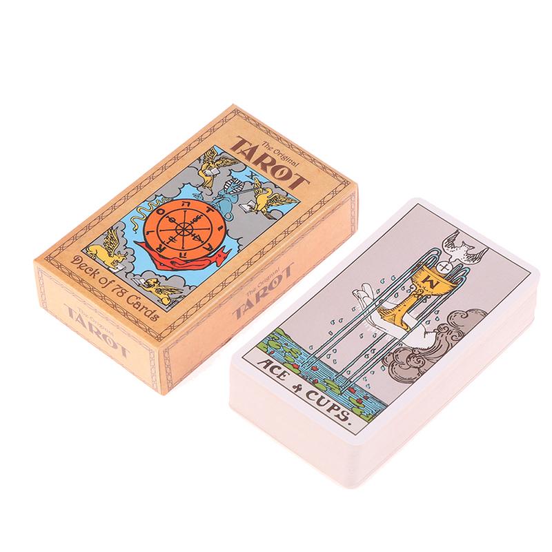 1Box English Version Oracle Card Deck Mysterious Divination Prophecy Fate Tarot Deck Card Party Table Card Board Game Supplies