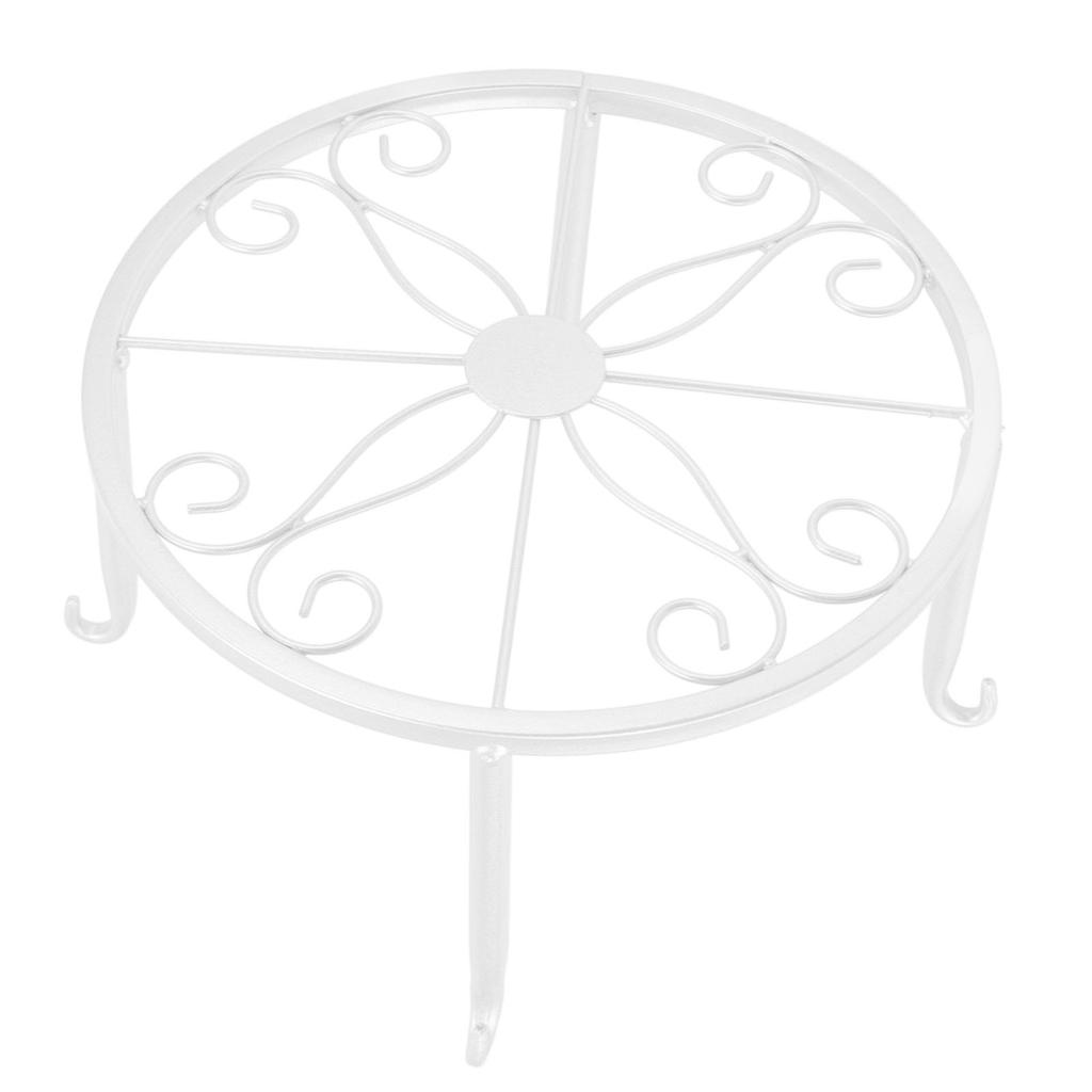 Single Layer Iron Plant Stand Floor Standing Simple Low Plant Pot Stand Balcony Living Room Flower Pot Shelf