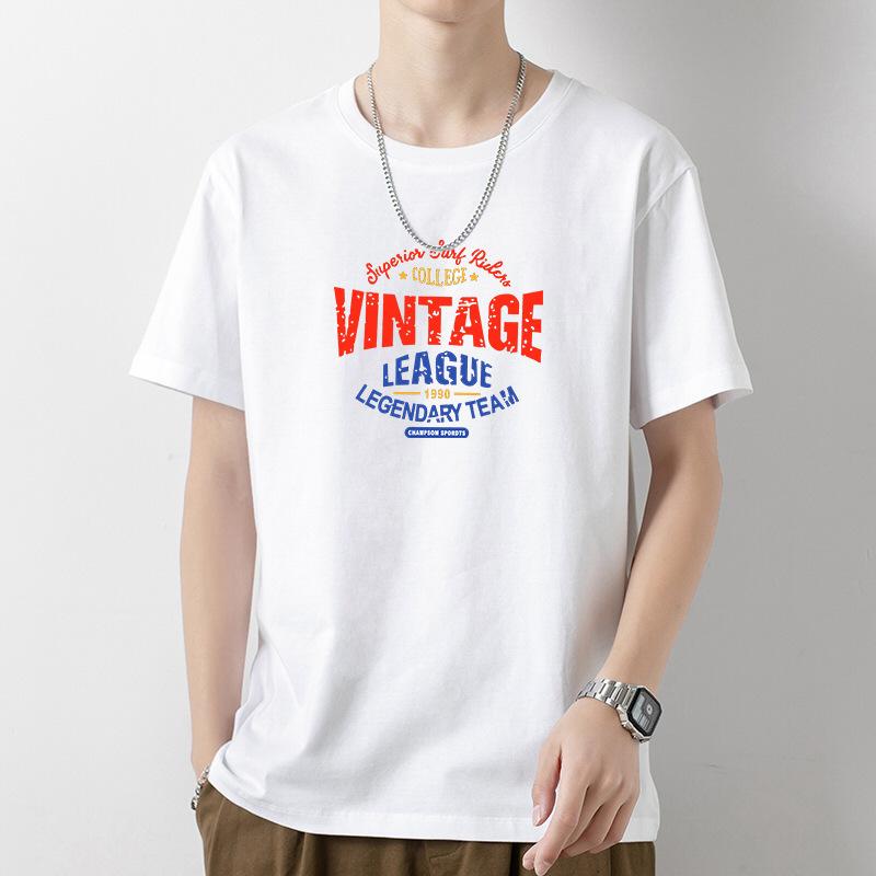 Short-Sleeved T-shirt Men's Summer Clothing New Half Sleeve Fashion Brand Trend T-shirt Loose Top Wear Men's Clothing