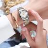 Orologio da donna di nuova tendenza della moda 2024, orologio da ragazza decorato con diamanti in cristallo con taglio a diamante, calendario impermeabile luminoso