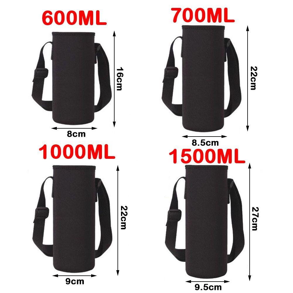 Nuova Copertura per Tazza Termica 600-1500ML con Tracolla Borsa Termoisolante per Bottiglia d'Acqua Borsa Antiscivolo per Bottiglia