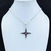 Pinki Kunzite Gemstone Silver Pendant In 925 Sterling Silver - Handmade Star Design, Everyday Wear Jewelry,  Unique Artisan Designs Pendant Gift