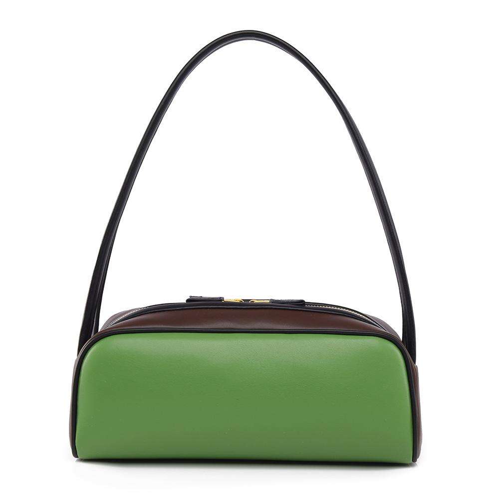 

Single Shoulder Bag, Minimalist Women s Bag, New Contrasting Color Stick Bag, High-end Commuting Armpit Bag for Women