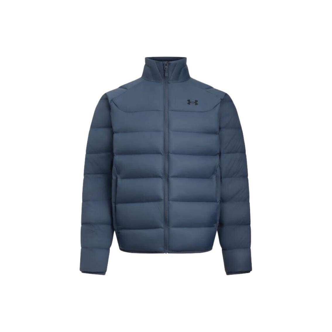 

Under Armour FW25 Основная куртка пуховик с воротником-стойкой, спортивная повседневная, короткая, свободного кроя, с длинным рукавом, мужская куртка 6010876-044 XXL