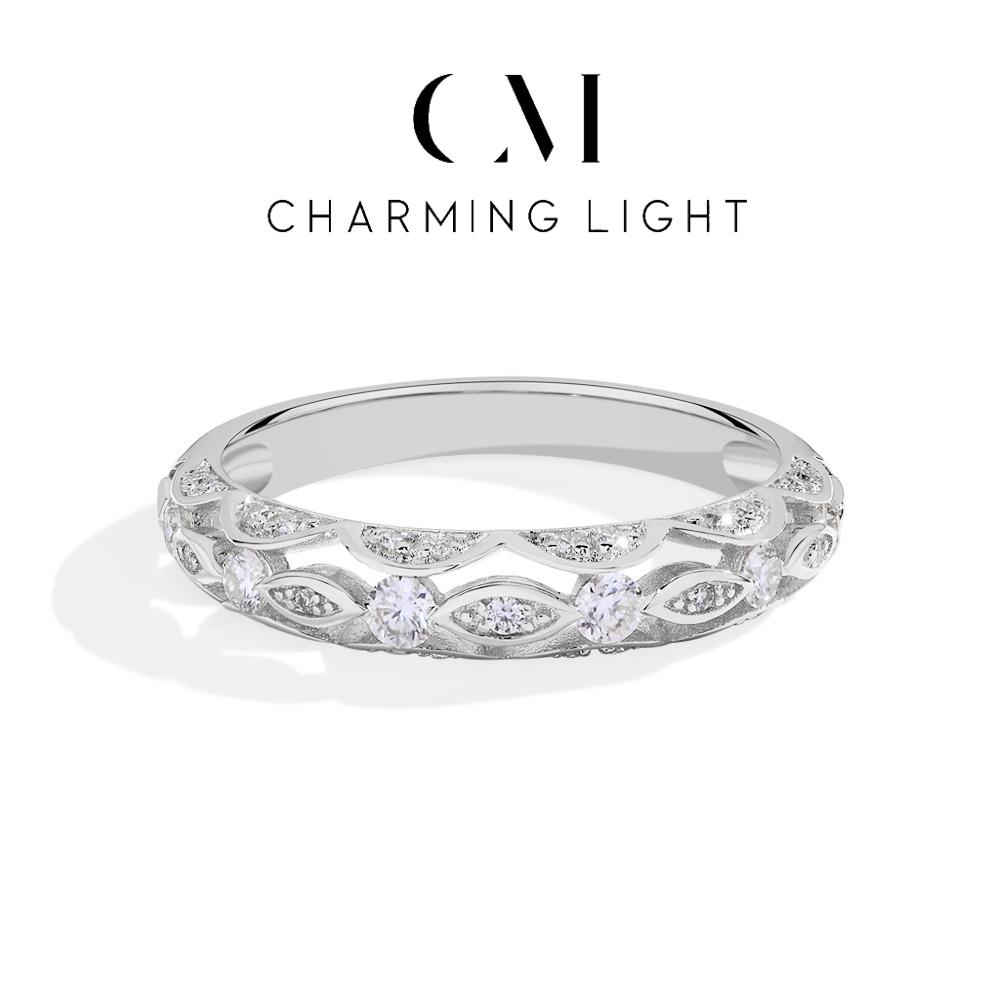 

Очаровательное винтажное кольцо с муассанитом и бриллиантом для женщин D VVS1 Цвет Полое кольцо Серебро 925 Прозрачное свадебное ювелирное изделие Подарки 6&925 Sterling Silver белого золота