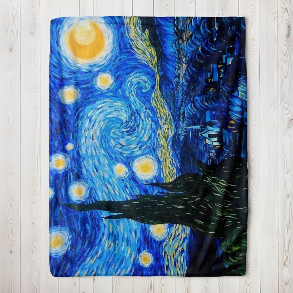 Van Gogh Famous Art Sunflowers Printed Blanket, Sofa,Bedroom,Bed Home Office Nap Blanket ,Funny Gift Thermals,Travel Blankets