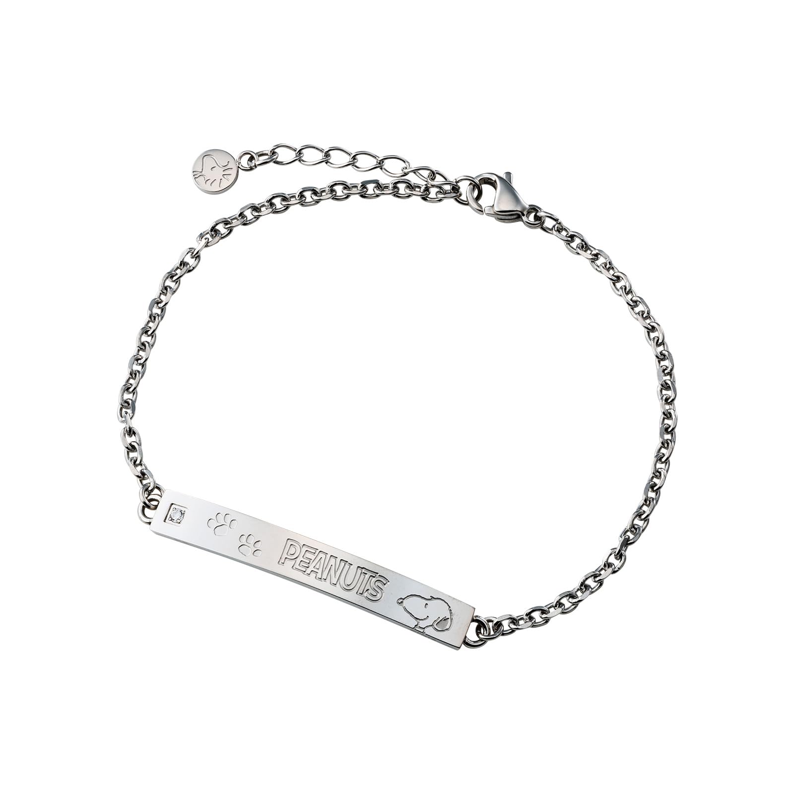

Snoopy PEANUTS Bracelet Surgical Stainless Steel PNST004SV [White Clover]