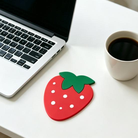 Cartoon Fruit Onderzetter Hittebestendig Antislip Multifunctioneel Tafelmat PVC Drankmat Schattig Ananas Avocado Ontwerp Mat
