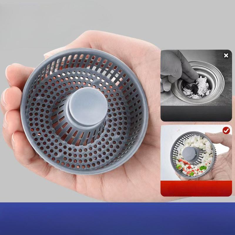 Stainless Steel Sink Strainer With Pop Up Stopper For Kitchen Basin Waste Disposal And Odor Prevention