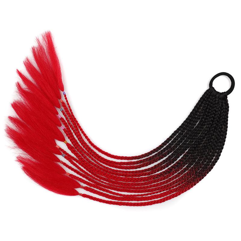 

Цветной градиентный парик дреды 12 штук для прямого ношения заплетенные косы искусственные волосы для хип-хопа азиатское волокно наращивание хвоста