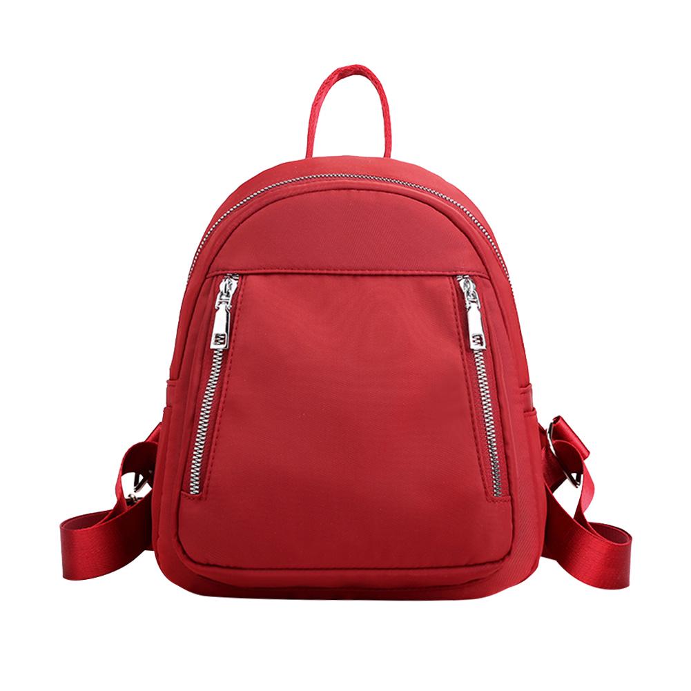 red color backpack