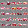 50 Feuerwehrauto Graffiti Aufkleber Personalisierte Cartoon Kinder Kaugummi Karte Dekorative Mobile Koffer Kreative Aufkleber