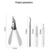 Ultra-Thin Ingrown Toenail Clipper Set: Precision Pointed Tip for Thick Nails and Pedicure Care.