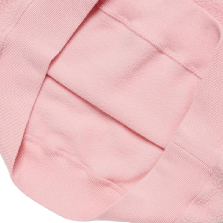 MLB Base Logo Sweatshirts Unisex Pink Crew Neck Thickened Regular 3AMTF5116-50PKL