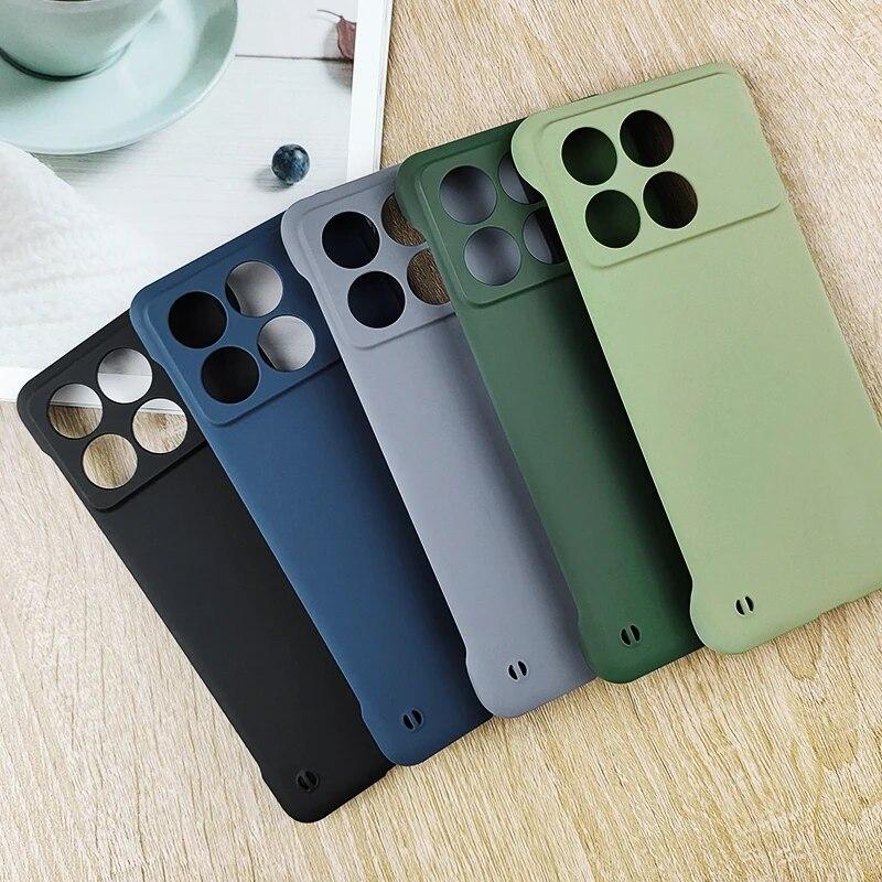

Бескаркасный матовый чехол ярких цветов для Xiaomi Poco X6 Pro 5G X6pro Redmi K70 Pro K70E Ультратонкий тонкий жесткий ПК без полей противоударный чехол-бампер