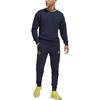 Adidas Solid Logo Sport Casual Pullover Sweatshirt Men Tops Blue HE6652