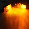 2X 6Led Motorcycle Mini Amber Turn Signal Lights Blinker Indicator Black 12V New