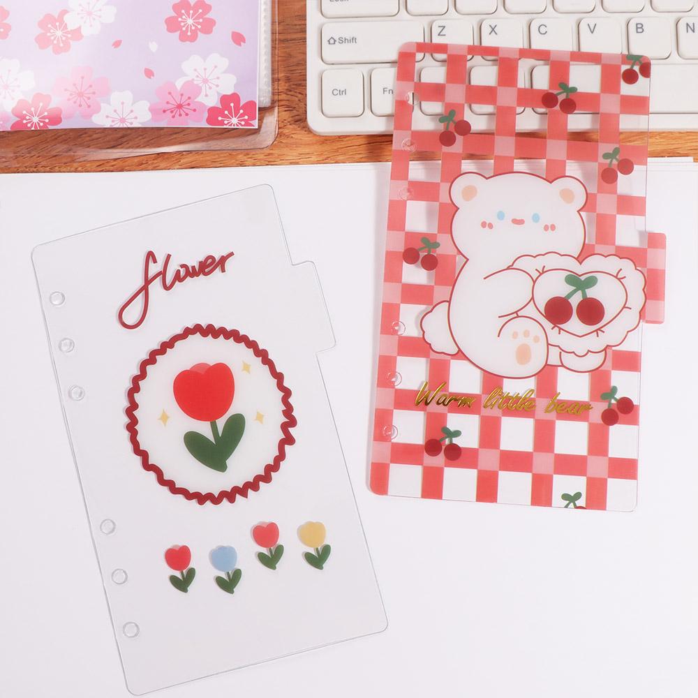 5Sheets A6 Loose-Leaf Notebook Refill Paper Refill Spiral Page Binder Indexing Cards  Stationery