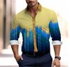 Gradient Men's Clothing Soft and Comfortable Men's Shirt Summer Hawaiian Shirt High Quality Men's Clothing Fashion Button Design