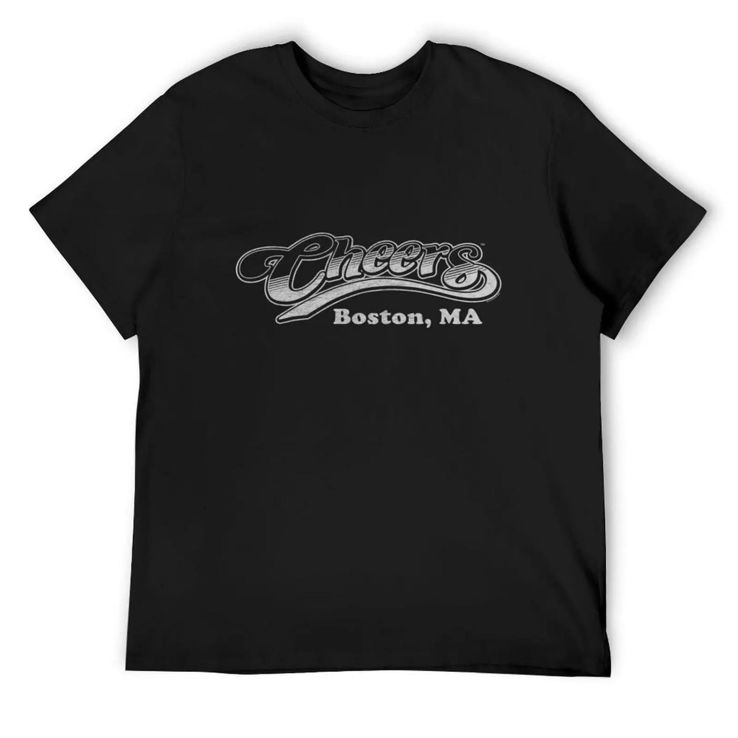 Cheers Boston T-Shirt hippie clothes T-shirts oversize outfits for men S