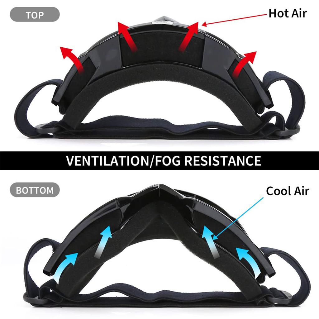 Ski Goggles Anti-fog Winter Outdoor Sports Riding Motorcycle Windproof Goggles Anti-UV Sunglasses Ski Goggles 100% UV Protection