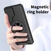 For Samsung Galaxy S26 / S26 Pro Magnetic Case Ring Holder Foldable Kickstand TPU PC Phone Cover with Camera Lens Slider