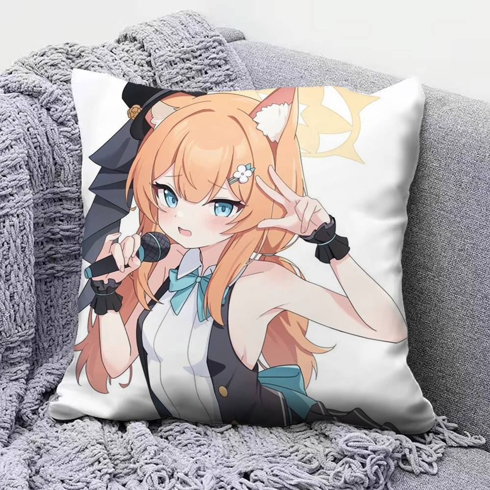 Iochi Mari Idol Blue A-Archive Home Sofa Cushion Covers And Aecorative Custom Pillow Covers