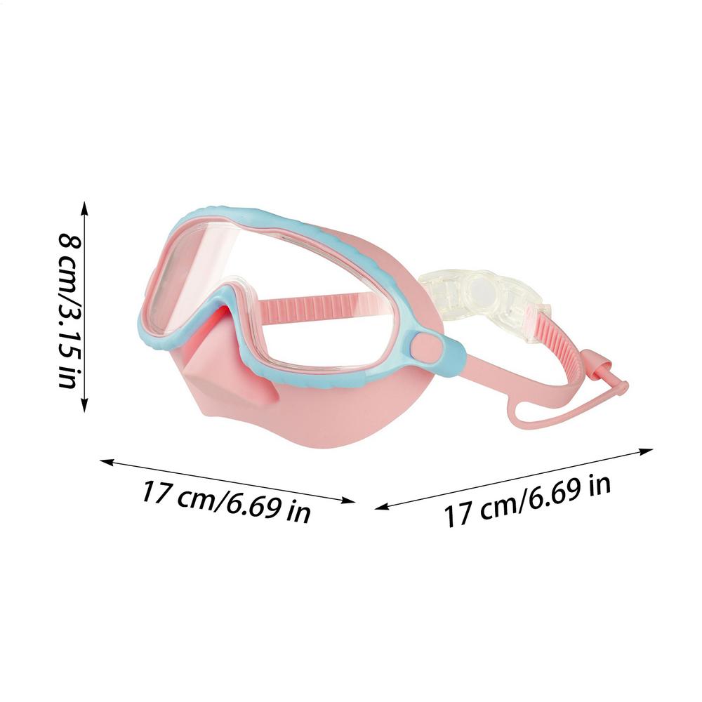 Goggles With Nose Cover Snorkeling Glasses Gear Anti-Fog No-Leak Water-resistant Diving Pool Snorkeling Goggles Gear For Girl