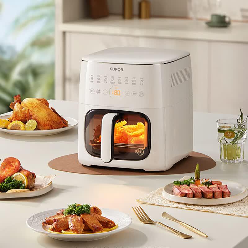 Supor KD60Y809 6L Far-Infrared Touchscreen Air Fryer CN plug (adapter included)