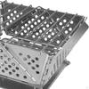 Small Foldable Charcoal Grill Stainless Steel Stove Burner Simple Assembly Reusable Lightweight