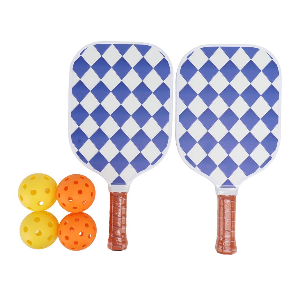 Fiberglass Ball Paddles Set Professional Portable Fiberglass Ball Rackets with Storage Bag for Beginners