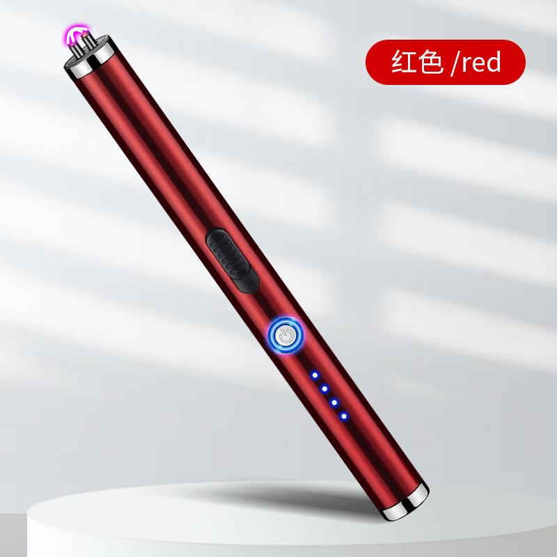 NEW Creative USB Pulse Double Arc Igniter Kitchen Long Pole Igniter Outdoor Windproof Pulse Lighter Cigarette Accessorie Gift