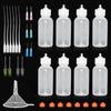 Industrial Dispensing Bottle Set: Washing, Rosin, Water, Pigment Bottles with Needles and Spout Oil Pot