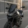 Motorcycle Windshield PreDrilled Windscreen Curved Black Acrylic for Everyday