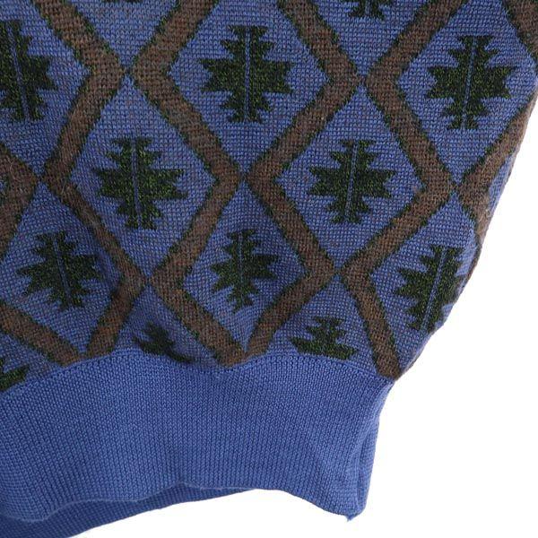 YVES SAINT LAURENT Tricots Mohair Blend Overall Handle Long Sleeve Knit Men's Used
