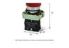Zhengtie NP2-BS542 22mm Self-Locking Mushroom Head Emergency Stop Button Switch