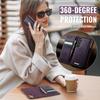 For Samsung Galaxy S25+/Galaxy S24+ Case CASEME C49 Compatible with MagSafe RFID Blocking Detachable Wallet Leather Phone Cover