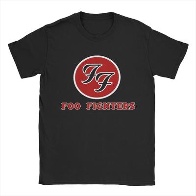 Männer Frauen F-Foo F-Fighters Rock Musik Band T-Shirts 100% Baumwolle Kleidung Vintage Kurzarm Rundhals Geschenkidee T-Shirt