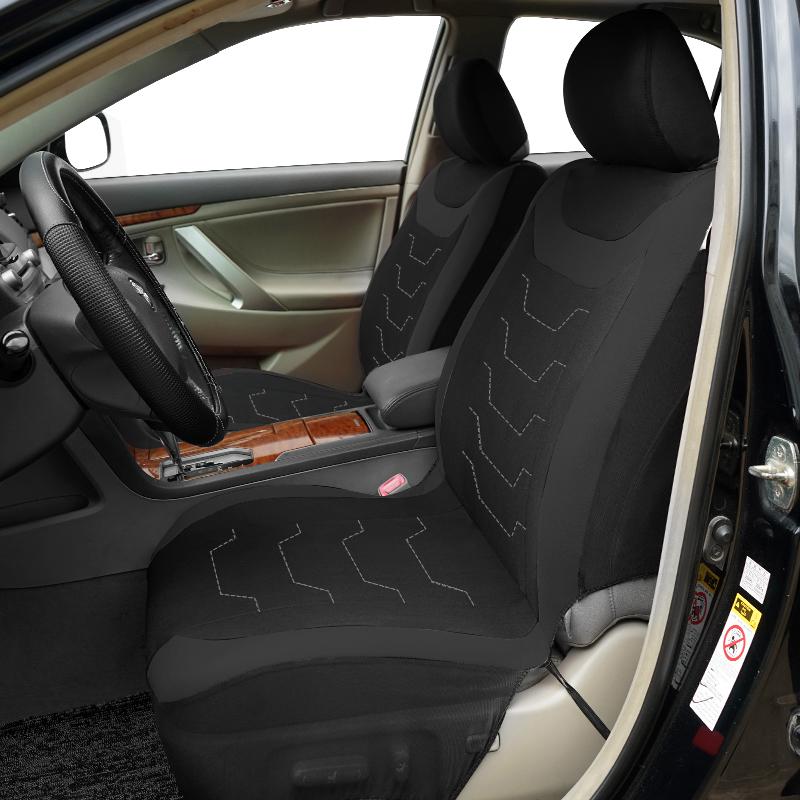 Universal Size Concave Embroidery Car Seat Covers Fit For Most Car SUV Truck Car Accessories Interior With Airbag Compatible