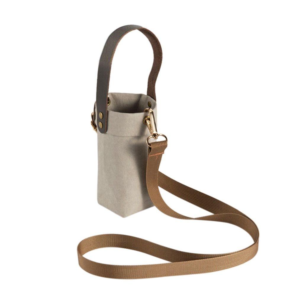 

Washable Kraft Paper Outdoor Sport Water Bottle Case Water Bottle Cover Cup Sleeve Insulat Bag 15.5cm сірий колір