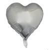 Aluminum Heart Balloon - PTIT CLOWN - Heart - Silver - Gray - Aluminum