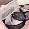Creative Mesh Pearls Headband Headwear Black White Hairband Rhinestone Wide Hair Hoop  Girls