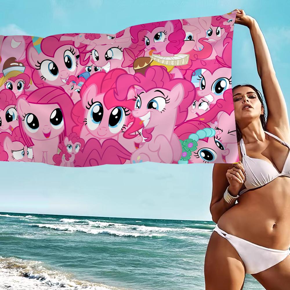 

My Little Cartoon P-Pony Microfiber Beach Towel Absorbent Quick dry Soft Yoga Swimming Resort Mountain Climbing Towel W30*H60(CM)