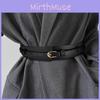 Womens Elegant Pu Leather Belt Alloy Pin Buckle Fashion Waist Strap Suitable For Work And Leisure