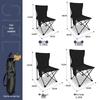 Portable Extra Thick Folding Camping Chair with Backrest for Outdoor Use