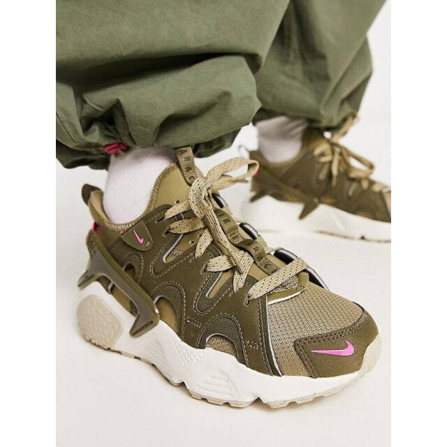 

Кроссовки Nike Air Huarache Craft среднего оливкового и ярко-розового цвета