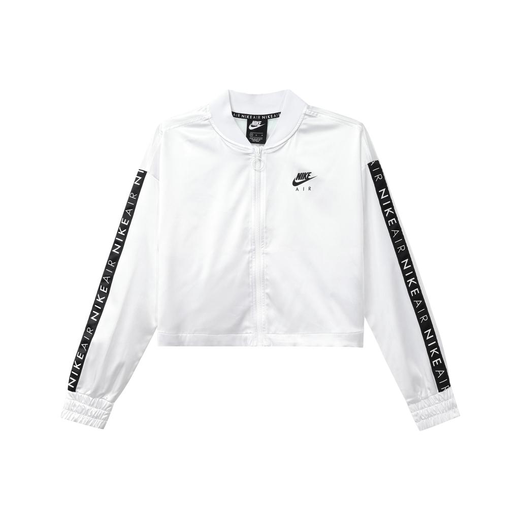 Nike Air Track Jacket Satin Short Casual Women Jackets White BV4780-100